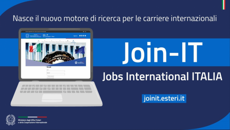 Go to the page https://joinit.esteri.it/